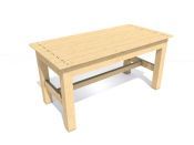 Dřevěný stůl Zuzana 160 x 79, 5x 79 cm - bez impregnace bez impregnace