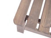 VIKING zahradní stůl dřevěný ŠEDÝ - 150 cm