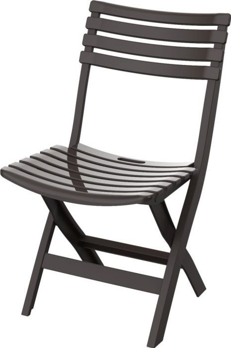 Skládací plastový balkónový nábytek 2+1, hnědý, Duramax IDMOFXX081BR